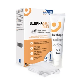 Blephagel Duo Gel mit Kompressen, 30 g