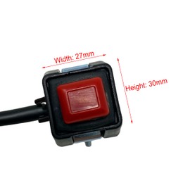 Universal Motorcycle Engine Stop Start Kill Switch Button | Waterproof with Mounting Clamp Compatible with CR125 CRF250 CRF450 XR250 WR250F WR450F WR250X and other Enduro Motocross ATV Dirt Trail Bike