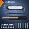 Nilight 4PCS 6LED Amber Emergency Strobe lights 12V 24V Surface