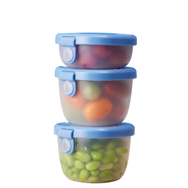 b.box Tupper, Set of 3, Leak Resistant, Sauce, Snacks, Fruit,