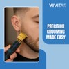Vivitar - Cordless Hair Trimmer T-Blade, Precision Cutting, Lightweight Design