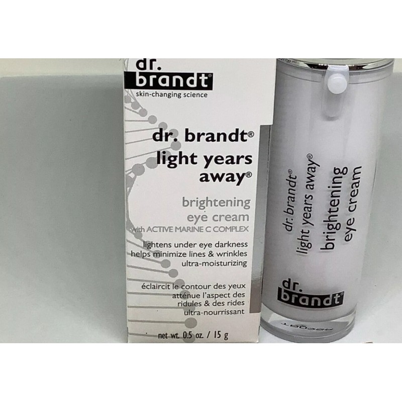DR. BRANDT LIGHT YEARS AWAY BRIGHTENING EYE CREAM 0.5oz ACTIVE