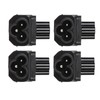 4PCS IEC320 C6 to IEC320 C5 Power Adapter Plug and