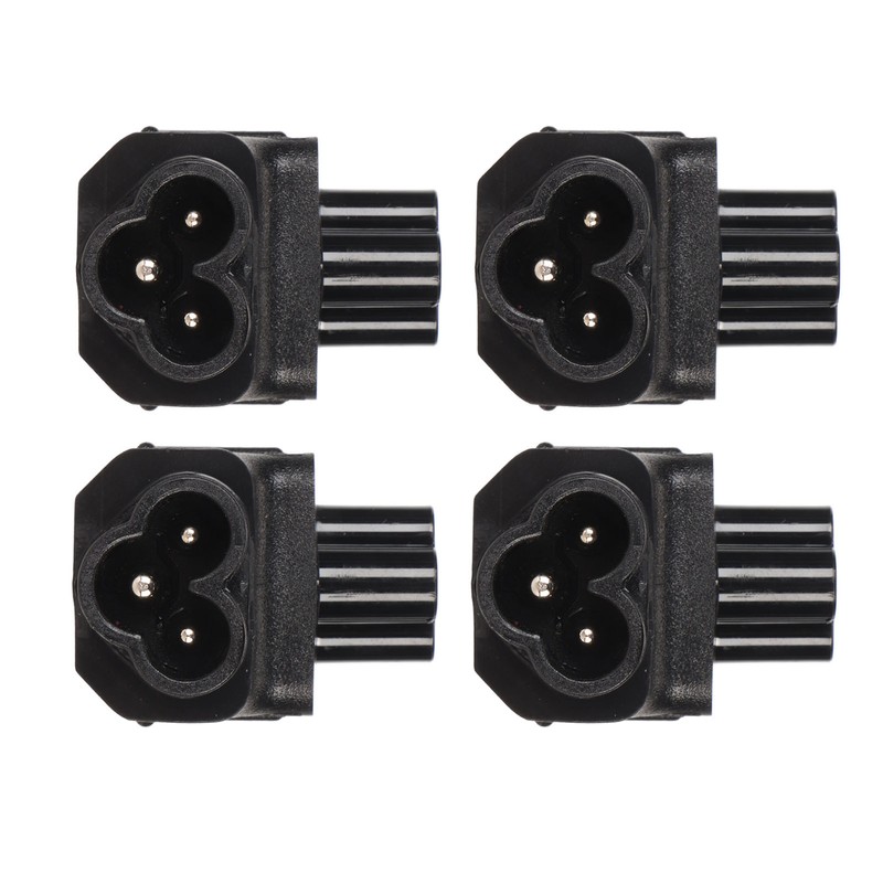 4PCS IEC320 C6 to IEC320 C5 Power Adapter Plug and