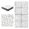 SUNWINGS 4PCS Natural Stone Interlocking Deck Tiles 12"x12" Pebble Waterproof