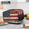GLENLCWE Vintage American Flag Slow Cooker Cover with Handle and