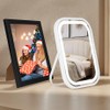 YEKKOPT Travel Makeup Mirror with Lights, Portable Small Beauty LED