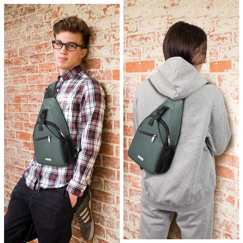 AMJ Sling Bag for Travel and Hiking - Multipurpose Crossbody