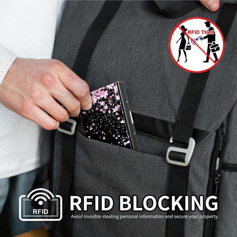 DIGTIALL for Men & Women RFID Blocking Metal Wallet -