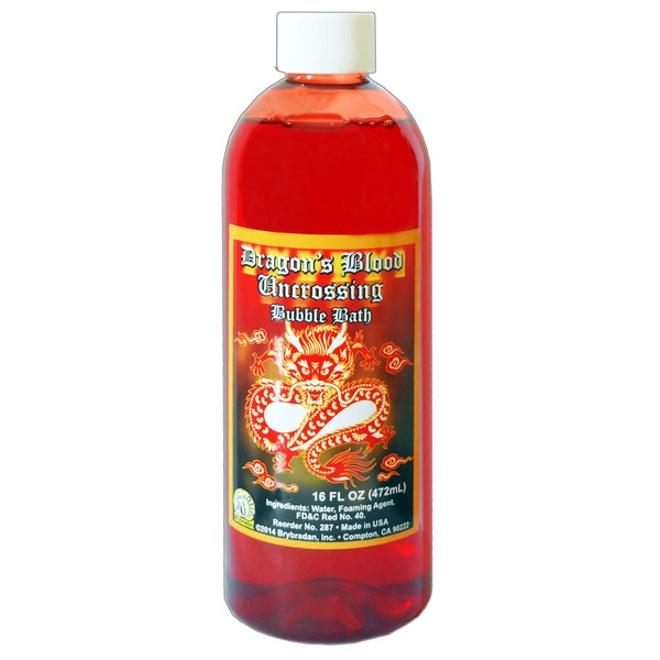 2 Bottles Dragon's Blood UNCROSSING Bubble Bath 16OZ Bottle - Magick, Spiritual, Wicca