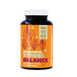 NUTORI Ashwagandha Capsules - "Stress Balance" - 90 Capsules - 250 mg/Daily Dose - High Dose & Well Tolerated - With Rhodiola Rosea - 100% Vegan - Produced & Laboratory Tested in Germany