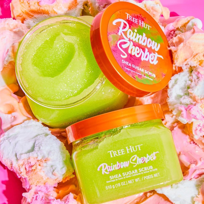 Tree Hut Rainbow Sherbert Shea Sugar Scrub, 510 g, scrub