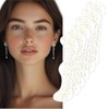 Glitter Pecas Cara Tatuaje, 6pcs Gold Sparkle Pecas, Cara Glitter