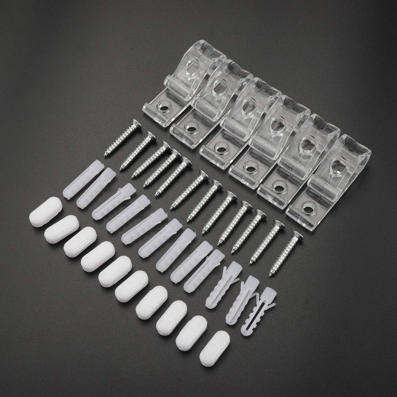 Rybtd 6 PCS Child Safety Clear Roman Blind P Clip