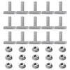Veumoie 15Pcs T Slot Bolt Accessories M8 X 20 Screws,