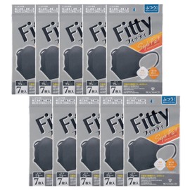 【まとめ買い】Fitty Style Fit Plus 3D Dark Gray Regular 7-piece 10-pack