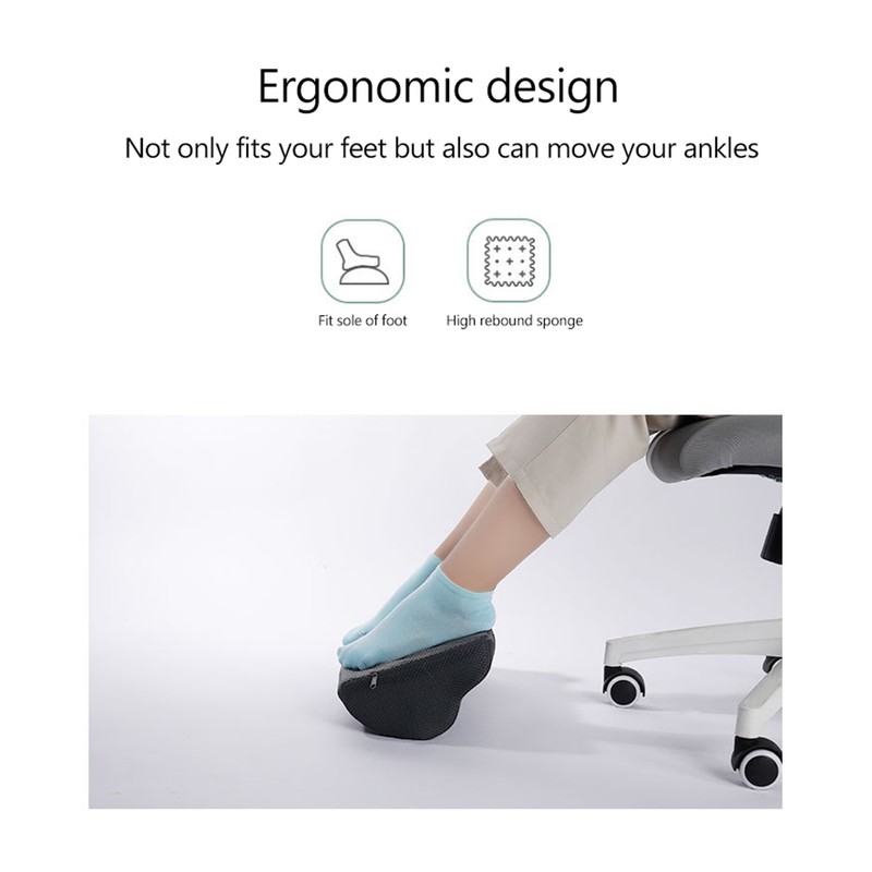 Foot Rest Under Desk Cushion Ergonomic Half Cylinder Pad for