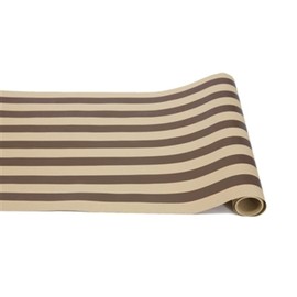 Hester & Cook Brown Kraft Striped Table Runner - Disposable Paper Table Runner for Parties or Weddings - American Made