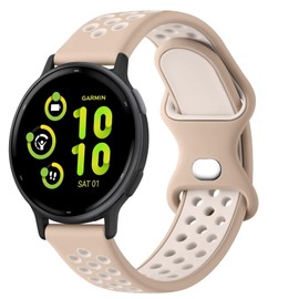 Vancle for Garmin Vivoactive 5 / Vivoactive 3 Watch Band, Garmin Forerunner 165 245 Watch Band, Garmin Venu 2 Plus/Venu Sq/Venu Watch Band, 20mm Soft Silicone Sport Replacement Strap for Women Men