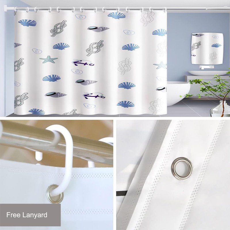 Cawtiuly Animal Patterns Shower Curtains Waterproof Washable Fabric Bath Curtain