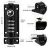 Combination Locking Bolt, ProChosen 4 Digit Sliding Lockable Padbolt Heavy