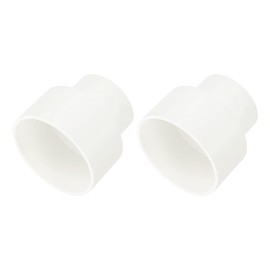 sourcing map 1 Pcs UPVC Reducer Pipe Fitting, 4" x2-1/2 PVC Straight Pipe Coupling Adapter Connector for Home Sewer Plumbing Water Line, White