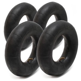 Wiltec 4 x Standard Inner Tube for Tyres Size 2.80/2.50-4, up to 90 kg Load Capacity, with Angled Valve TR87 for Wheelbarrows, Sack Trucks and E-Scooter