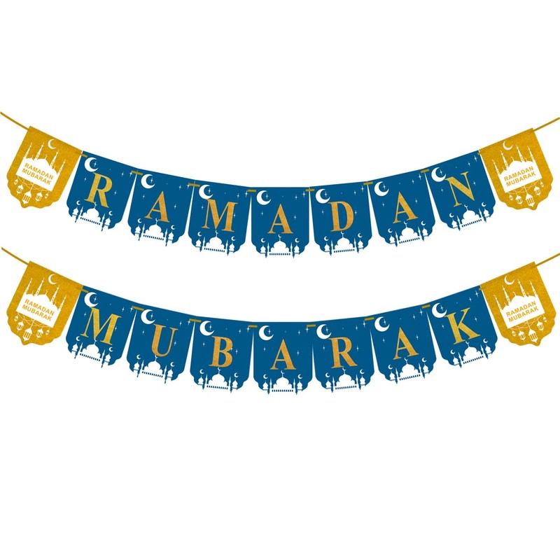 Ramadan Banner Decorations, Ramadan Mubarak Decorations for Home Ramadan Mubarak