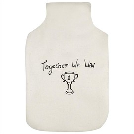'Together We Win with Trophy' Hot Water Bottle Cover (HW00035495)