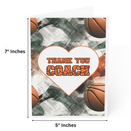 J&J'S TOYSCAPE Basketball Thank You Coach Card (Urban)