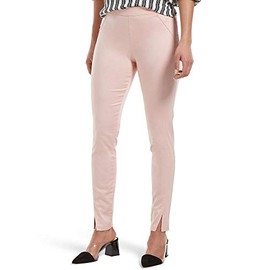 HUE womens Sateen High Waist Skimmer Leggings Hosiery, Barely Pink, Large US