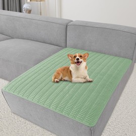 Foxdecor Couch Covers for Sofa, Chaise Cover Sofa Seat Covers, Anti-Slip Dog Mat Pet Pad Blanket for Chair Recliner Bed Furniture Protector, (Sage Green 40x50inch)