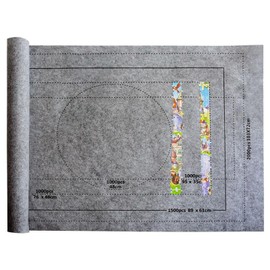 Jigsaw Puzzle Mat, Jigsaw Mat Roll, Puzzle Roll Mat, 66x116cm Gray Felt Puzzle Mat, Portable Non-slip Jigsaw Mat for Efficient Puzzle Solving, for Puzzle Lovers