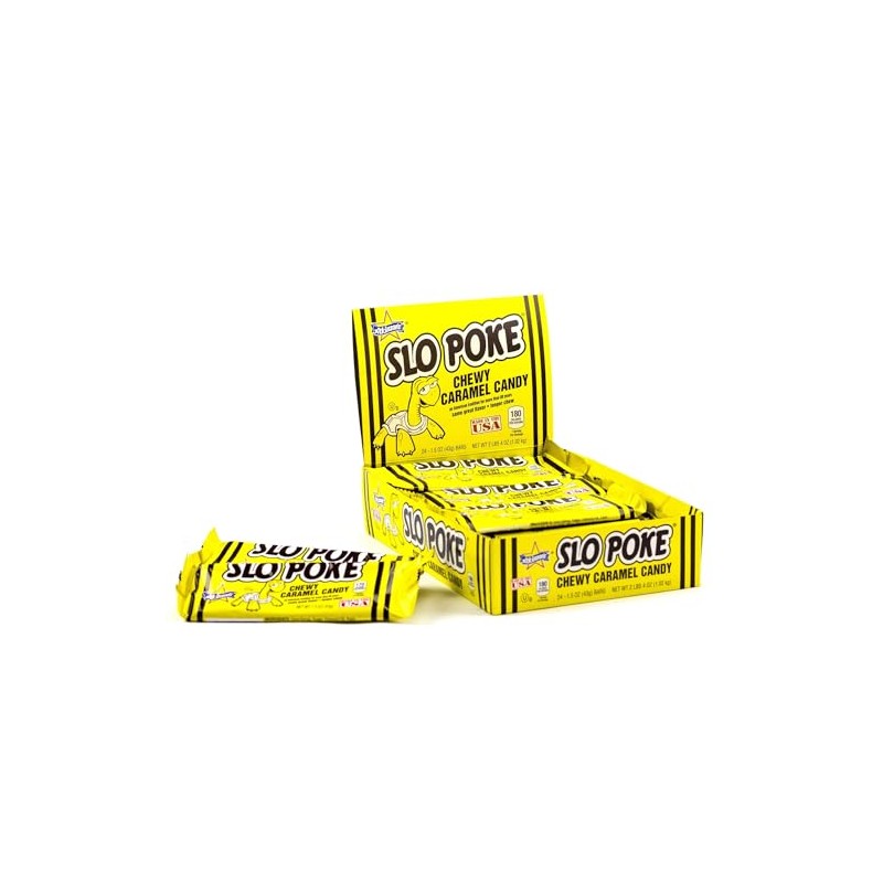 SLO POKE Delicious Caramel 24 count 1.5oz(43g) BARS NET WT