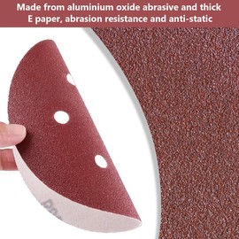 110 Pcs Sanding Discs Set, 5 Inch 8 Holes Hook and Loop Sanding Discs 60 80 120 180 240 320 400 600 800 Grit Sandpaper Sander Round Sand Paper, for Random Orbital Sander