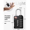 Puroma TSA Approved Travel Luggage Locks, 2 Pack Black 4