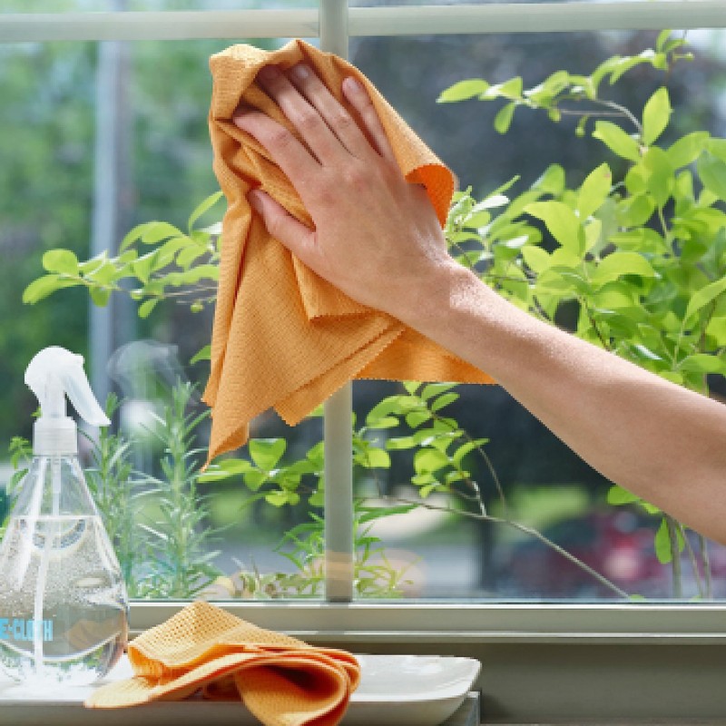 E-cloth EWIP Window Cleaning Pack Set of 2, Orange