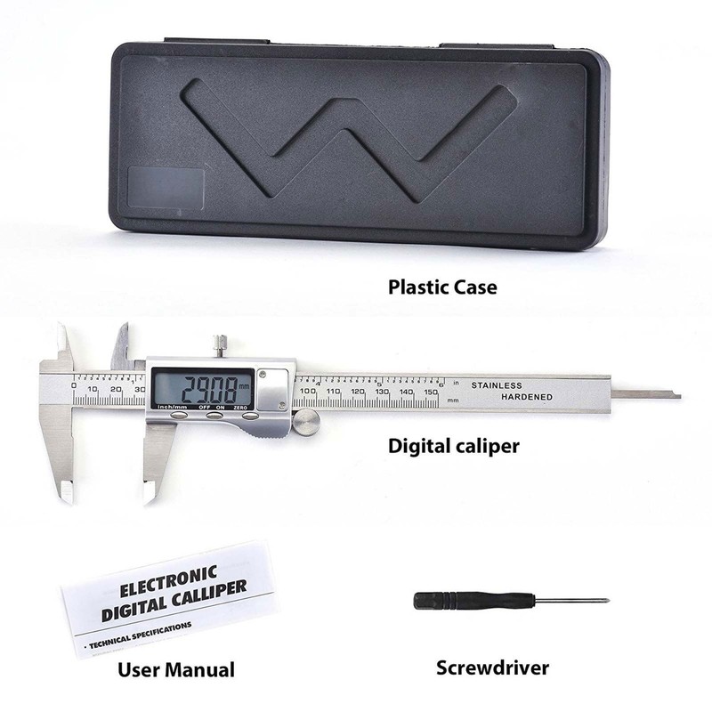 Trimming Shop Digital Vernier Caliper with Extraordinary LCD Screen, Digital