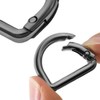 Naisfei 10 Pcs Metal Spring Clasp D Shape Snap Clip