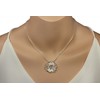 SILBERMOOS women's pendant sun sunrays sparks open round matt 925