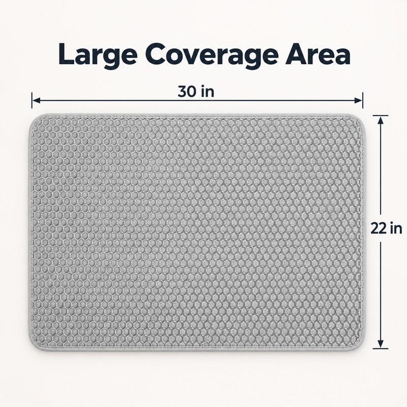 Double Layer Cat Litter Mat for Litter Boxes – Honeycomb