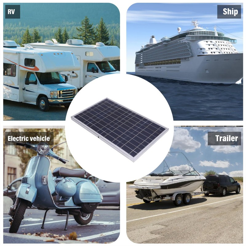 Sanpyl 100W 12V Solar Panel Kit, Portable Monocrystalline Silicon Solar