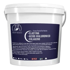 Productos Mart Mexico Crema De Noche Ácido Hialurónico, Elastina & Colágeno /4 Kg
