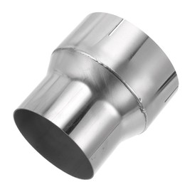 X AUTOHAUX 4"OD to 5"OD Mandrel Exhaust Bend Elbow Concentric Reducer T304 Stainless Steel Pipe Adapter 5 Inch Length Silver Tone