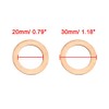 sourcing map Pack of 10 Rings for Car Copper Washer