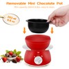 Mini Chocolate Melting Pot, Chocolate Fondue Fountain, 8.79OZ Warmer Machine