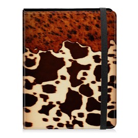 Photo Album 4x6 Photos - 60 Photos Capacity PU Leather Cover Photo Album with Strong Elastic Band, Portable Picture Album for Family Wedding Wedding Anniversary, Brown Cow