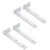 Mooche 4Pack Floating Shelf Bracket, Industrial Heavy Duty Shelf Brackets
