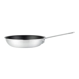 Restaurantware Met Lux 9 Inch Fry Pans, Set Of 6 No-Stick Frying Pans - Induction-Ready, Triple-Riveted, Black Aluminum Cooking Skillets, Durable, For Searing, Sautéing, And Browning Food