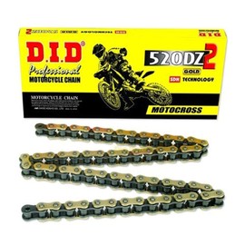 DID (520DZ-140) Gold 140 Link High Performance DZ2 Series Non-O-Ring Chain with Connecting Link
